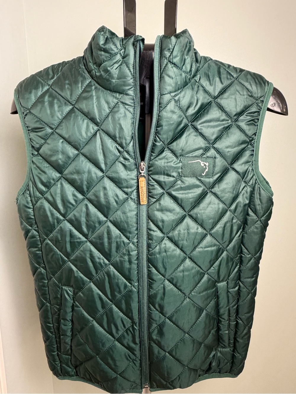 Buffalo Trace Forest Green Diamond Quilted Puffer Vest